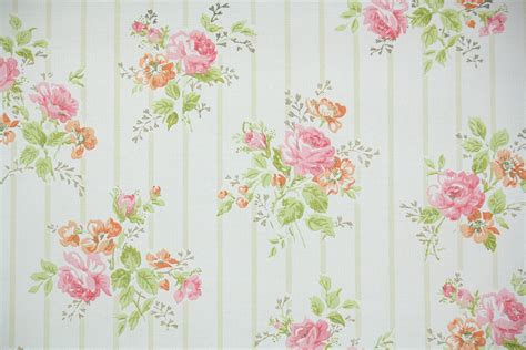 1960s Floral Vintage Wallpaper – Hannah's Treasures Vintage Wallpaper