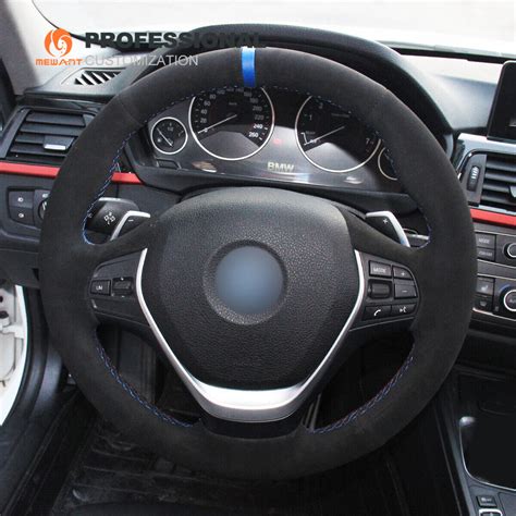 Diy Mewant Suede Car Steering Wheel Cover For Bmw Series F F F