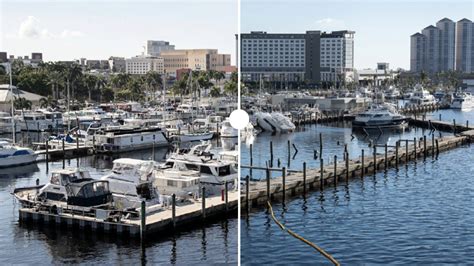 Before and after photos of Hurricane Ian in Fort Myers