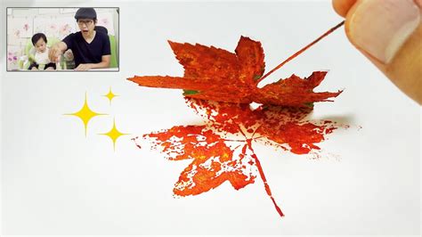 Acrylic autumn painting nature painting. maple leaf fall leaf art fall autumn painting maple ...