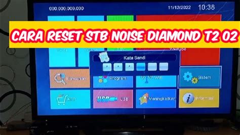 CARA RESET PENGATURAN PABRIK STB NOISE DIAMOND T2 02 YouTube