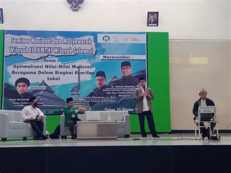 Seminar Nasional Moderasi Beragama Dan Pembukaan Muswil Ii Fkmthi