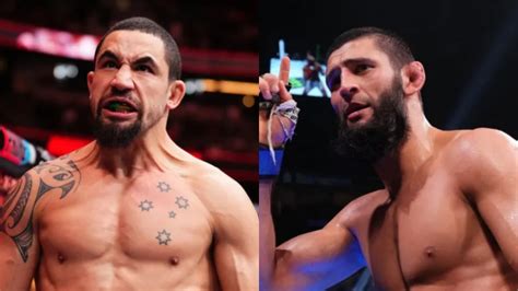 UFC 308 La Tension Monte Entre Khamzat Chimaev Et Robert Whittaker