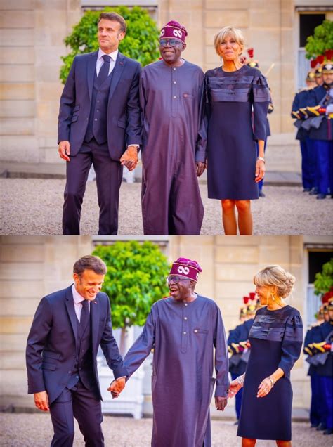 President Macron And Wife Receive President Tinubu In France Photos