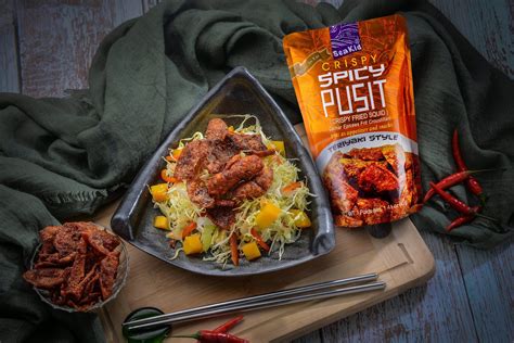 spicy crispy pusit  teriyaki style seakid