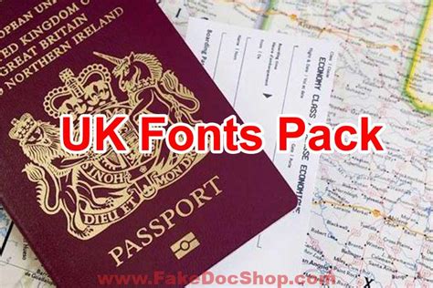 Uk United Kingdom Fonts Pack For Documents Fakedocshop