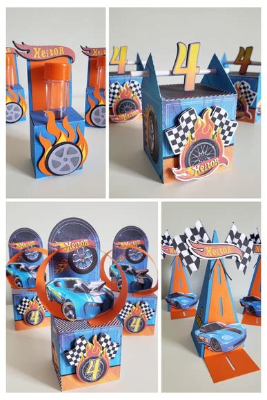 Kit Festa 20 Personalizados Hot Wheels Elo7