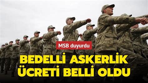 MSB duyurdu Bedelli askerlik ücreti belli oldu