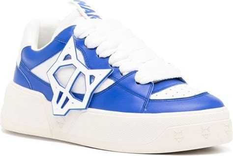 Naked Wolfe Logo Patch Lace Up Sneakers Shopstyle Trainers Athletic Shoes