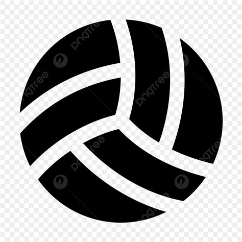 Vector De Icono De Glifo De Pelota De Voleibol Png Dibujos Imágenes