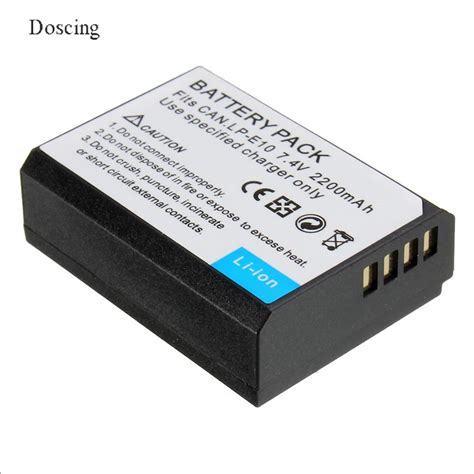 Doscing Ah Lp E Lpe Rechargeable Camera Battery For Canon Eos