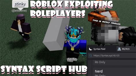 ROBLOX Exploiting Syntax FE Script Hub Review Roblox Exploiting