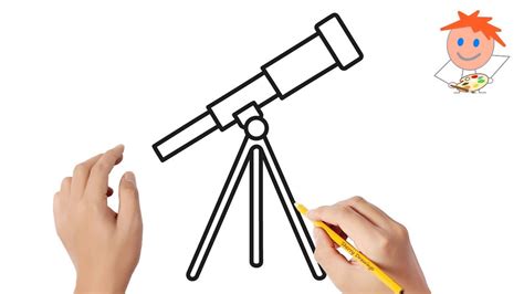 How To Draw A Telescope Easy Drawings YouTube