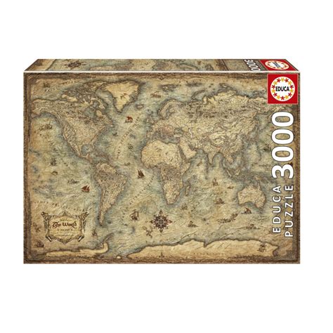 Educa Map Of The World 3000 Piece Puzzle (19567)