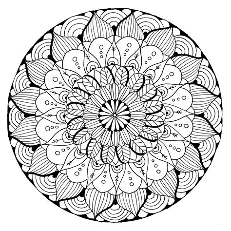 Blume Mandalas Malvorlagen Mandala