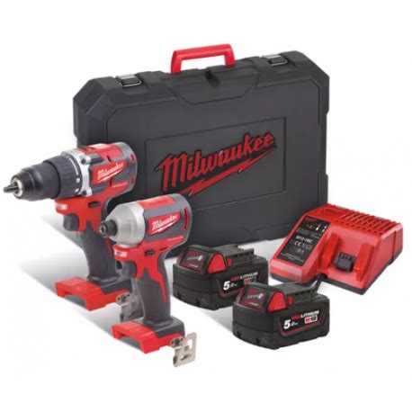 Duo Perceuse Visseuse Visseuse A Chocs M18 CBLPP2B 502C Milwaukee