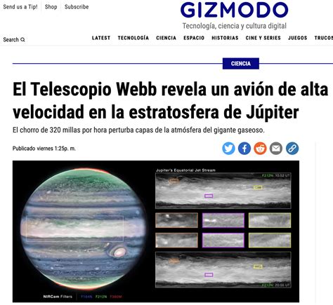 El Telescopio Webb Muestra Un Avi N En La Atm Sfera De J Piter La