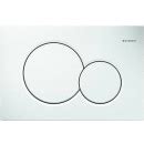 Plaque De Commande Double Touche Sigma 01 Blanc GEBERIT Bricozor