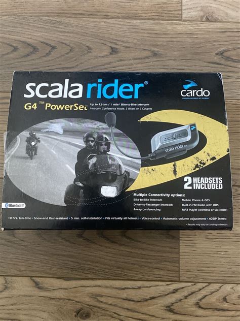 Scala Rider G Powerset Bike To Bike Intercom Up To Mile