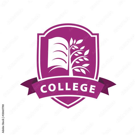 vector logo college stock vector adobe stock