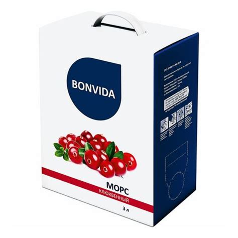 Морс BONVIDA клюквенный, 3л | отзывы