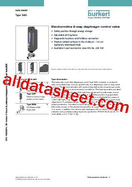 3361 Datasheet(PDF) - Christian Bürkert GmbH & Co. KG
