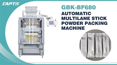 Stick Pack Powder Filling Sealing Machine Multilane Stick Packing