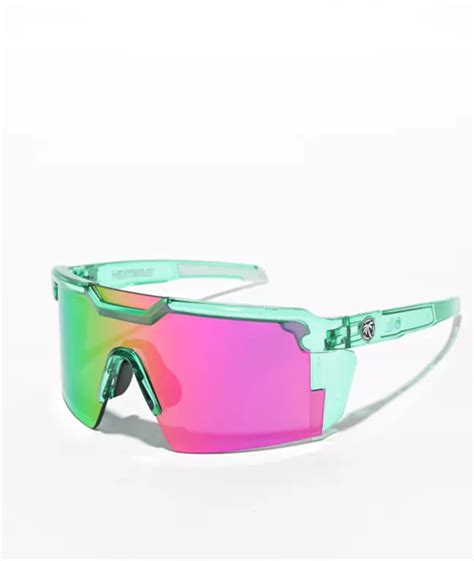 Heat Wave Future Tech Translucent Green Sunglasses