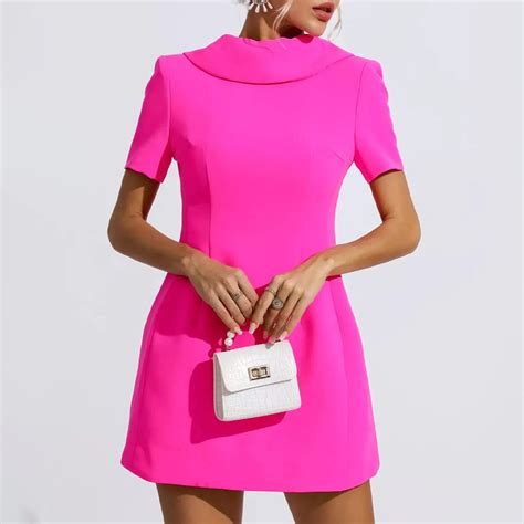 Pink Bow Mini Dress