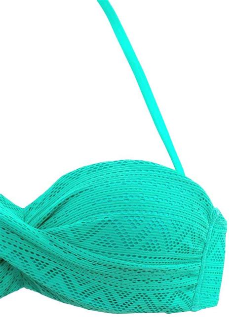 Marken Push Up Bandeau Bikini T Rkis B Cup Dessous Bademoden