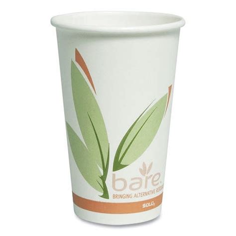 SOLO RC J Bare By Solo Eco Forward Oz Recycled Content PCF Paper Hot Cups