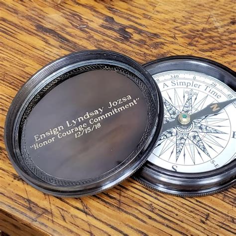 Personalized Us Navy Compass Custom Engraved T For Navy Etsy