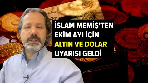 İslam Memiş hazır mısınız diyerek bombayı patlattı Ekim ayında gram