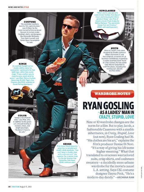 dress  ryan goslings character  crazy stupid love