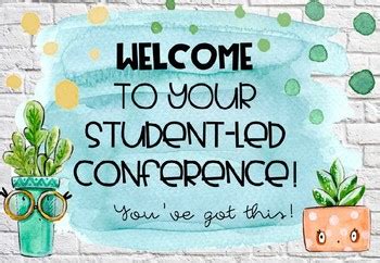 Student Led Conference template by Teaching6 | TPT