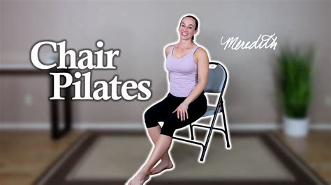 Chair Pilates Workout For Seniors And Beginners 18 Min Youtube