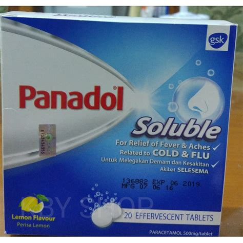 Jual Panadol Soluble Lemon Flavour Panadol Celup Shopee Indonesia