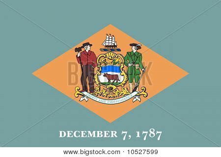 Delaware State Flag Image & Photo (Free Trial) | Bigstock