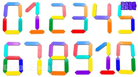 Учим цифры от 0 до 10 для детей Развивающее видео|Учимся считать от 1 ...