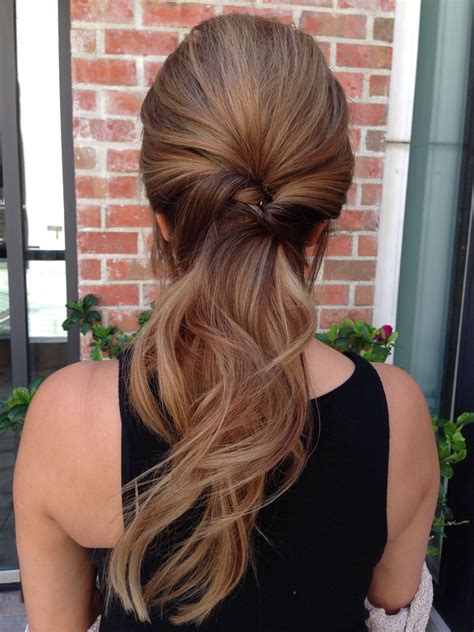 volume ponytail  stephanie  salon  maxime shaved side