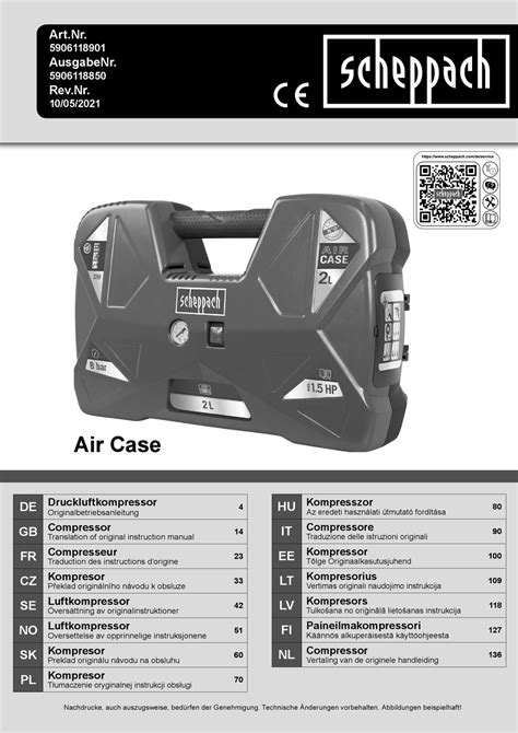 Scheppach Translation Of Original Instruction Manual Pdf