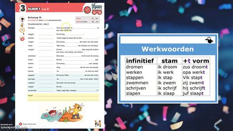 Vrijdag 19 06 Spelling Kijker 7 Les 8 Werkwoorden YouTube