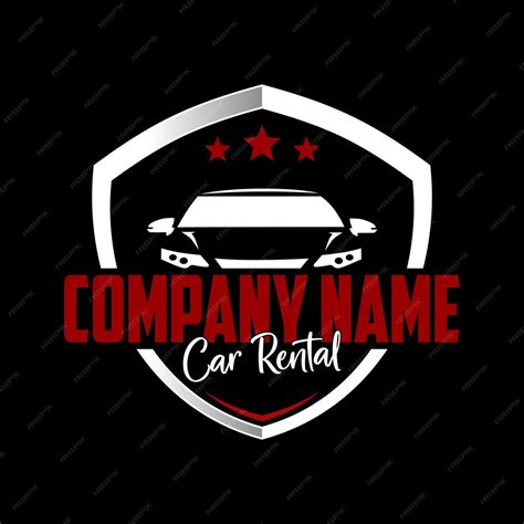 Premium Vector Car Rental Company Logo Design Isolated On White