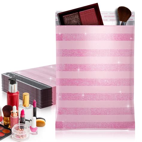 Buy Pink Strips Flat Poly Mailers 9" x 12" Plastic Shipping Bags 2.0