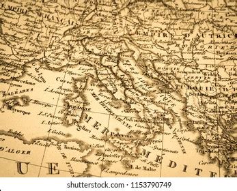 Old Map Italy Stock Photo 1153790749 | Shutterstock