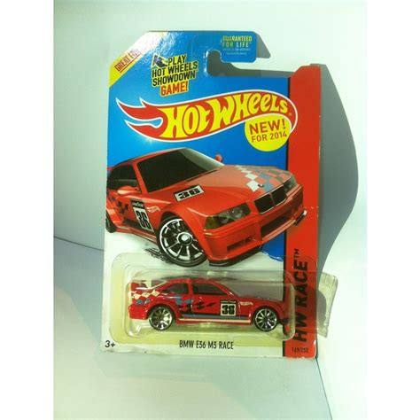 Hot Wheels 2014 HW Race Track Aces Series 169 Bmw E36 M3 Race Red Deed By MATTEL Shopee