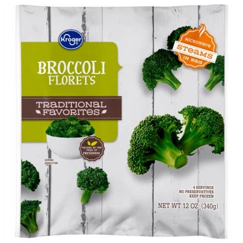 Kroger Frozen Broccoli Florets 12 Oz Kroger