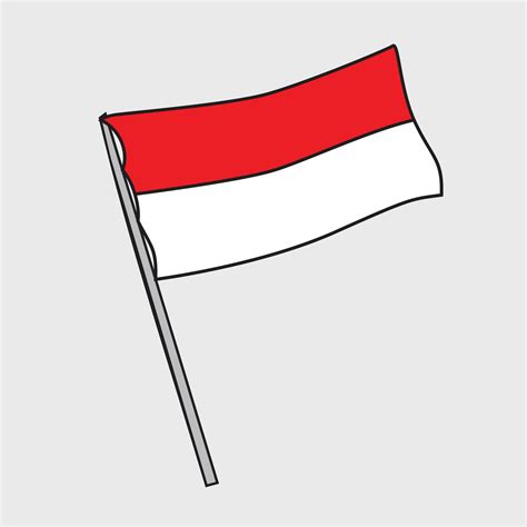 indonesian flag drawing illustration 46909286 Vector Art at Vecteezy