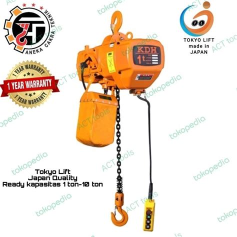 Jual Electric Chain Hoist Ton X Meter V Jalur Tokyo Lift