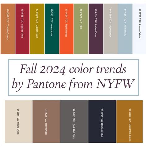 Fall Winter 2024 2025 Fashion Color Trends In 2024 Fall Fashion